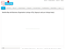 Tablet Screenshot of fijidirectoryonline.com